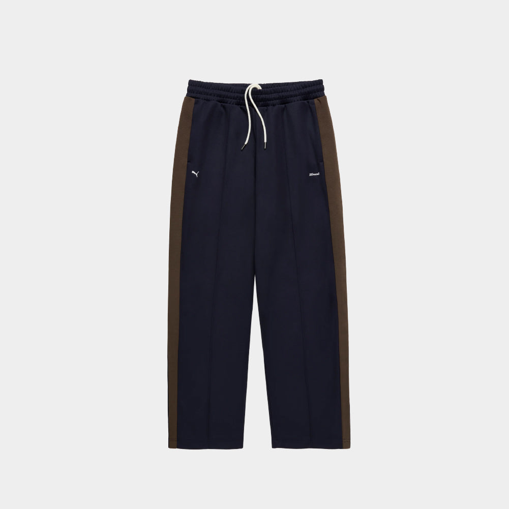 PUMA x JJJJOUND T7 Relaxed Track Pants – Navy Wide-Leg Cotton
