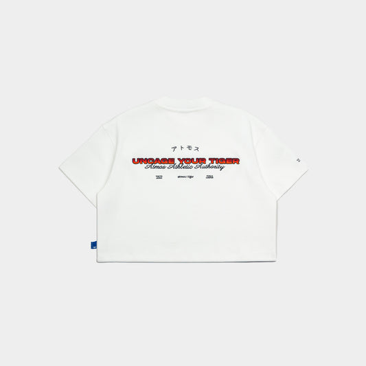 atmos x Tiger Graphic Interlock Cropped Tee