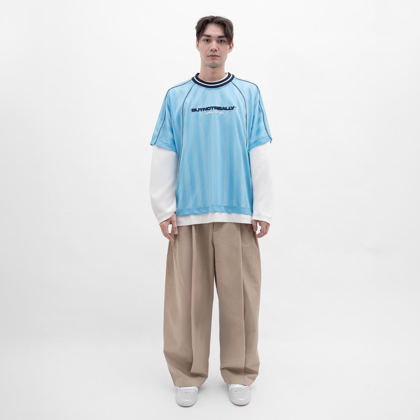 ButNotReally™ Graphic Mesh Oversized Tee