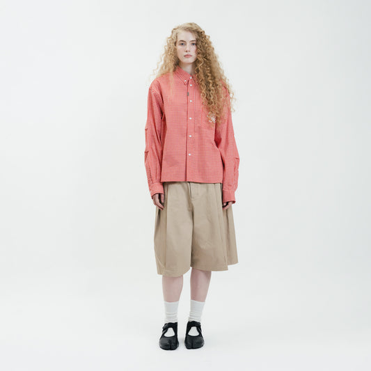 ButNotReally™ Graphic Cotton Long Sleeves Cropped Shirt