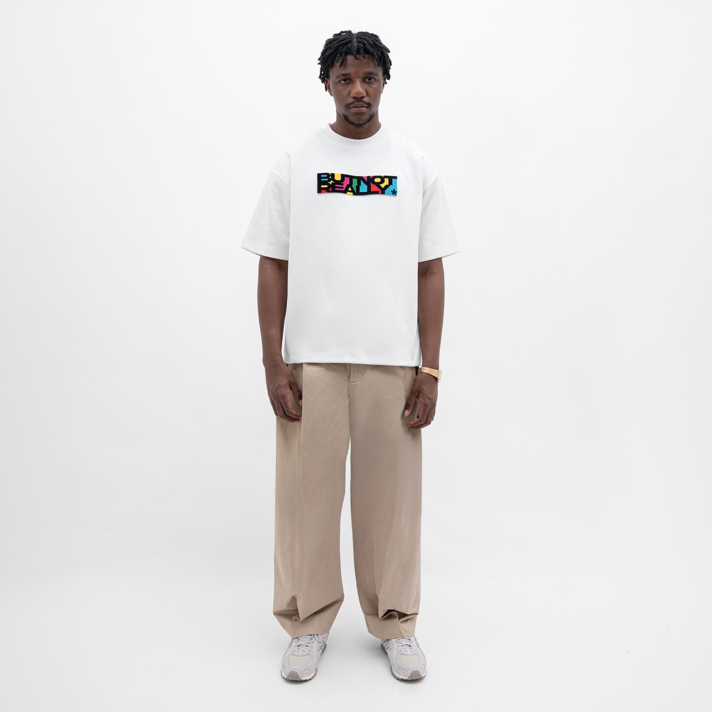 ButNotReally™ Graphic Interlock Oversized Tee