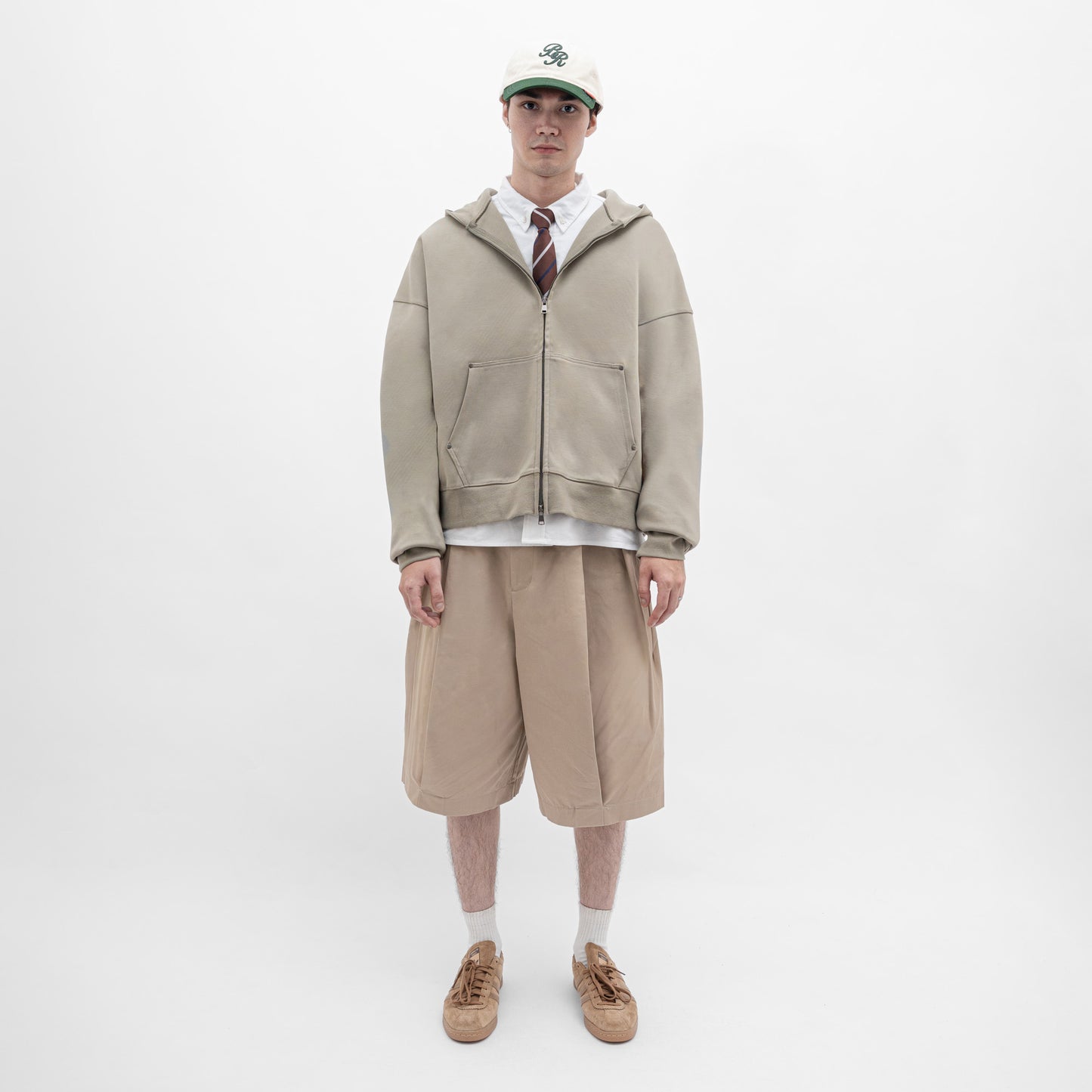 ButNotReally™ Core Interlock Oversized Zip Up Hoodie