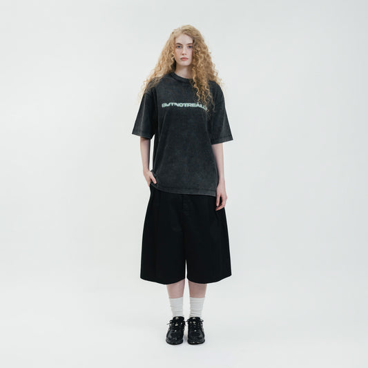 ButNotReally™ Stone-Washed Graphic Cotton Oversized Tee