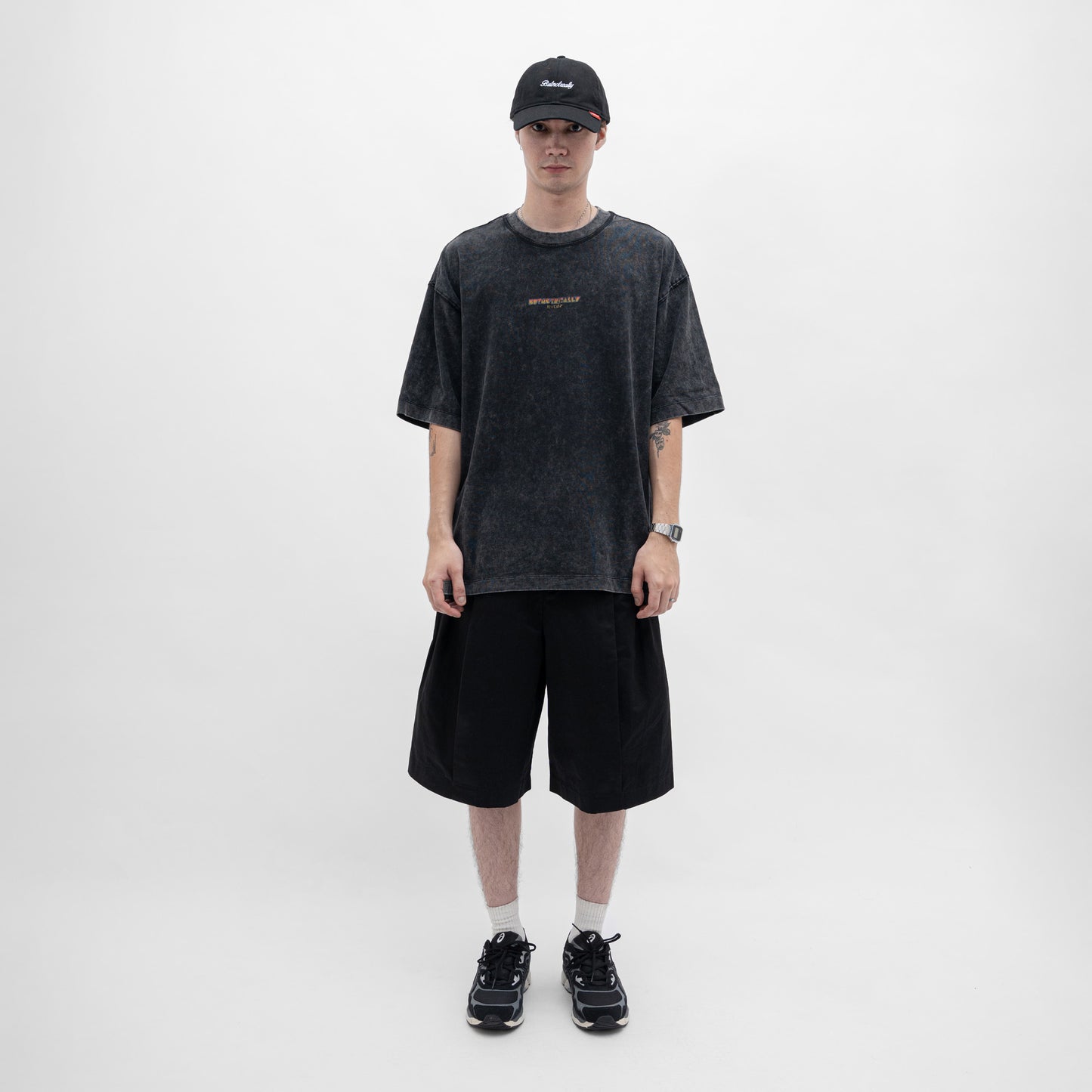 ButNotReally™ Stone-Washed Graphic Oversized Tee