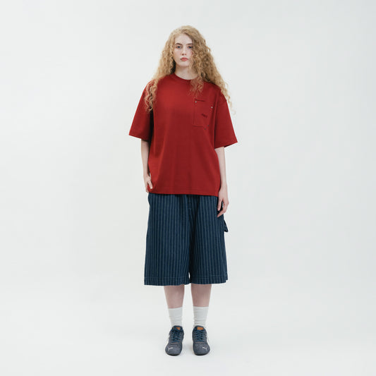 ButNotReally™ Graphic Interlock Oversized Pocket Tee