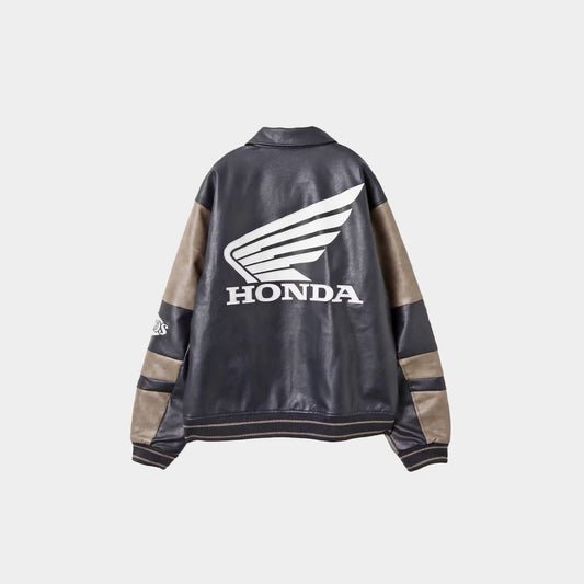 atmos x Honda Synthesis Leather Jacket