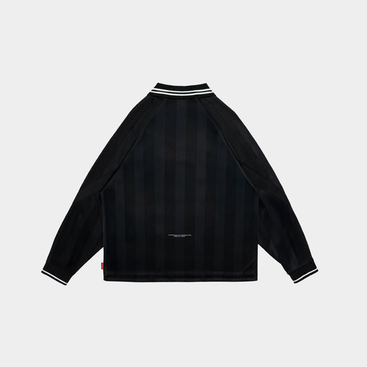 ButNotReally™ Stripes Oversized Longsleeves Polo Jersey