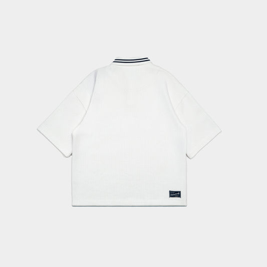 ButNotReally™ Graphic Oversized Knitted Polo Tee