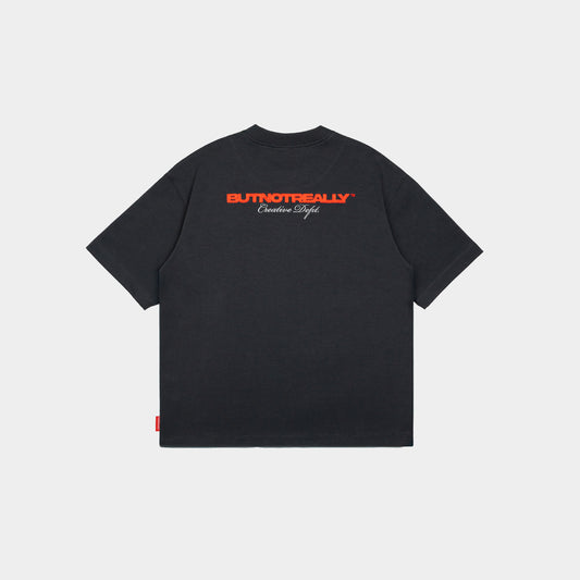 ButNotReally™ Graphic Interlock Oversized Tee