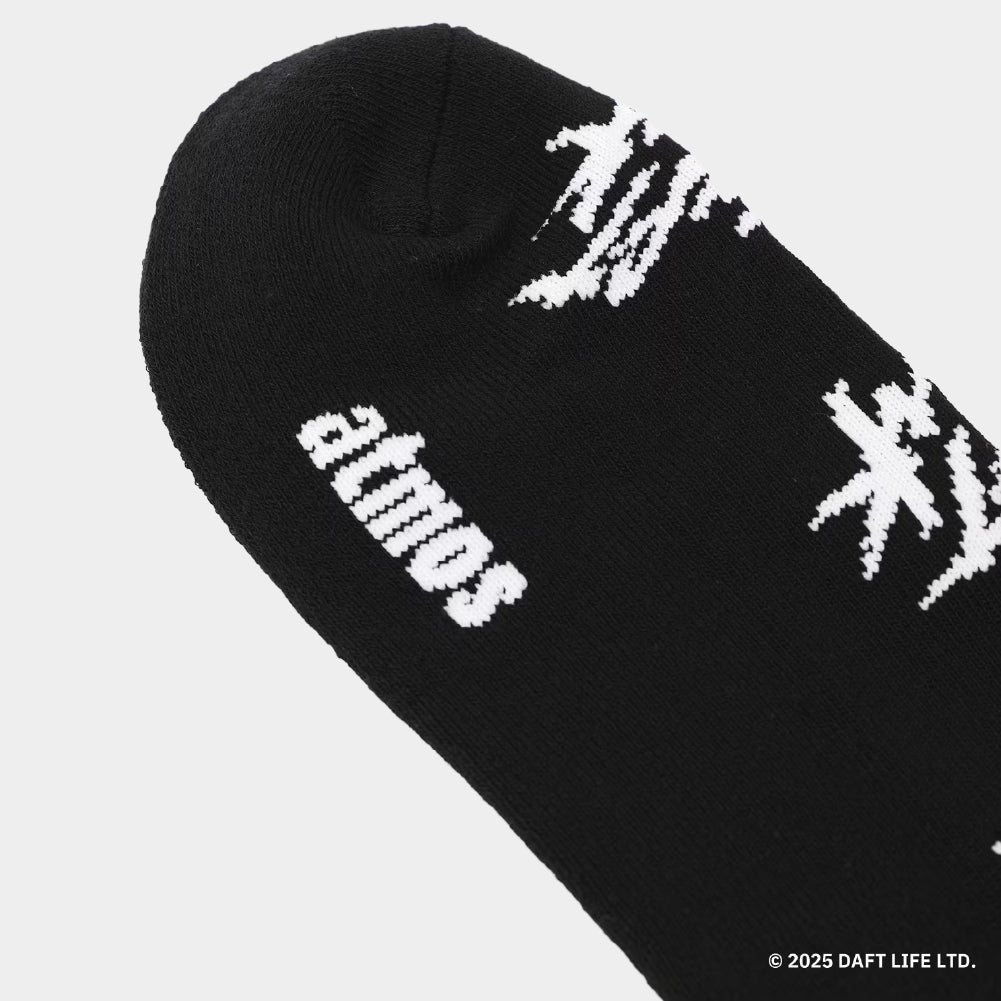 atmos X Daft Punk Logo All Over Socks