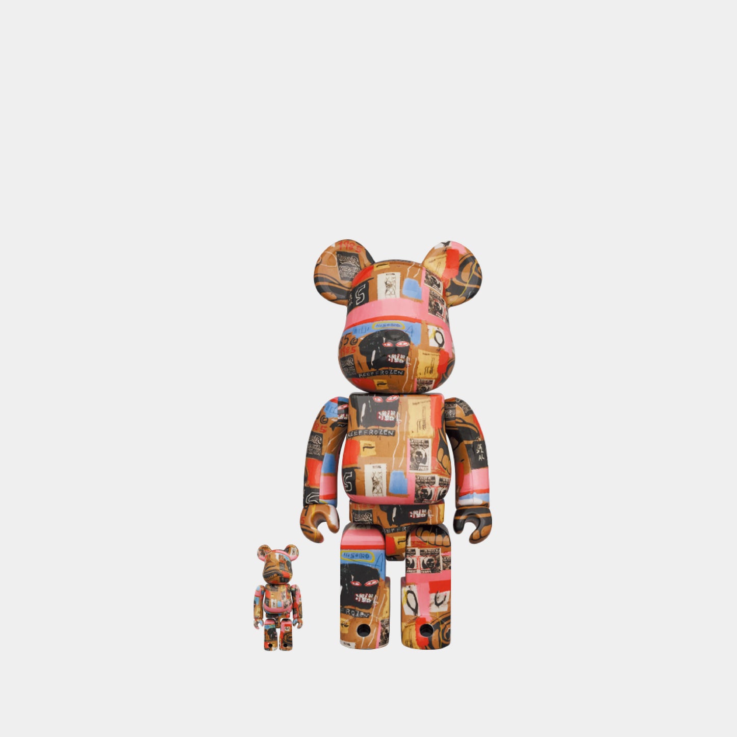 Medicom Be@rbrick Andy Warhol x Jean-Michel Basquiat #2 100% & 400%