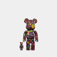 Medicom Be@rbrick Psychedelic Paisley 100％ & 400