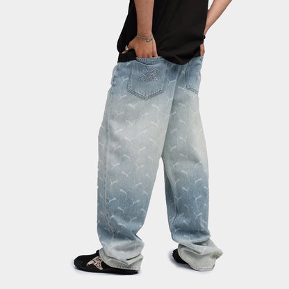 PUMA x A$AP ROCKY Laser Monogram Denim Pants
