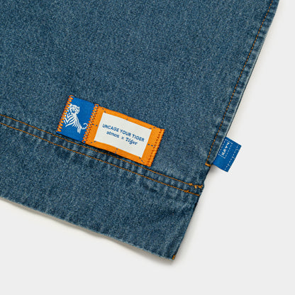 atmos x Tiger Chambray Chinese Button Long Sleeves Denim Jacket