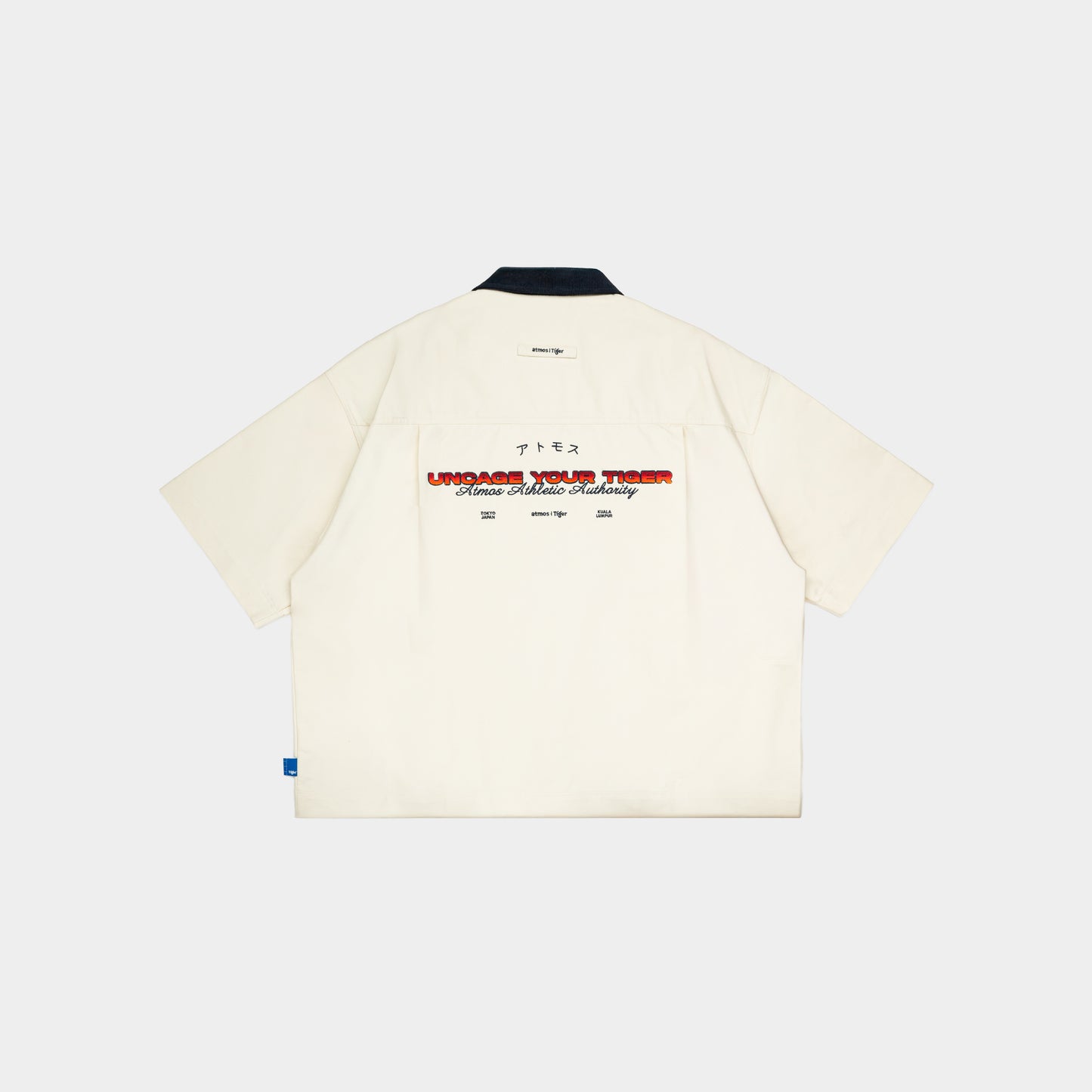 atmos x Tiger Graphic Cotton Boxy Work Shirt