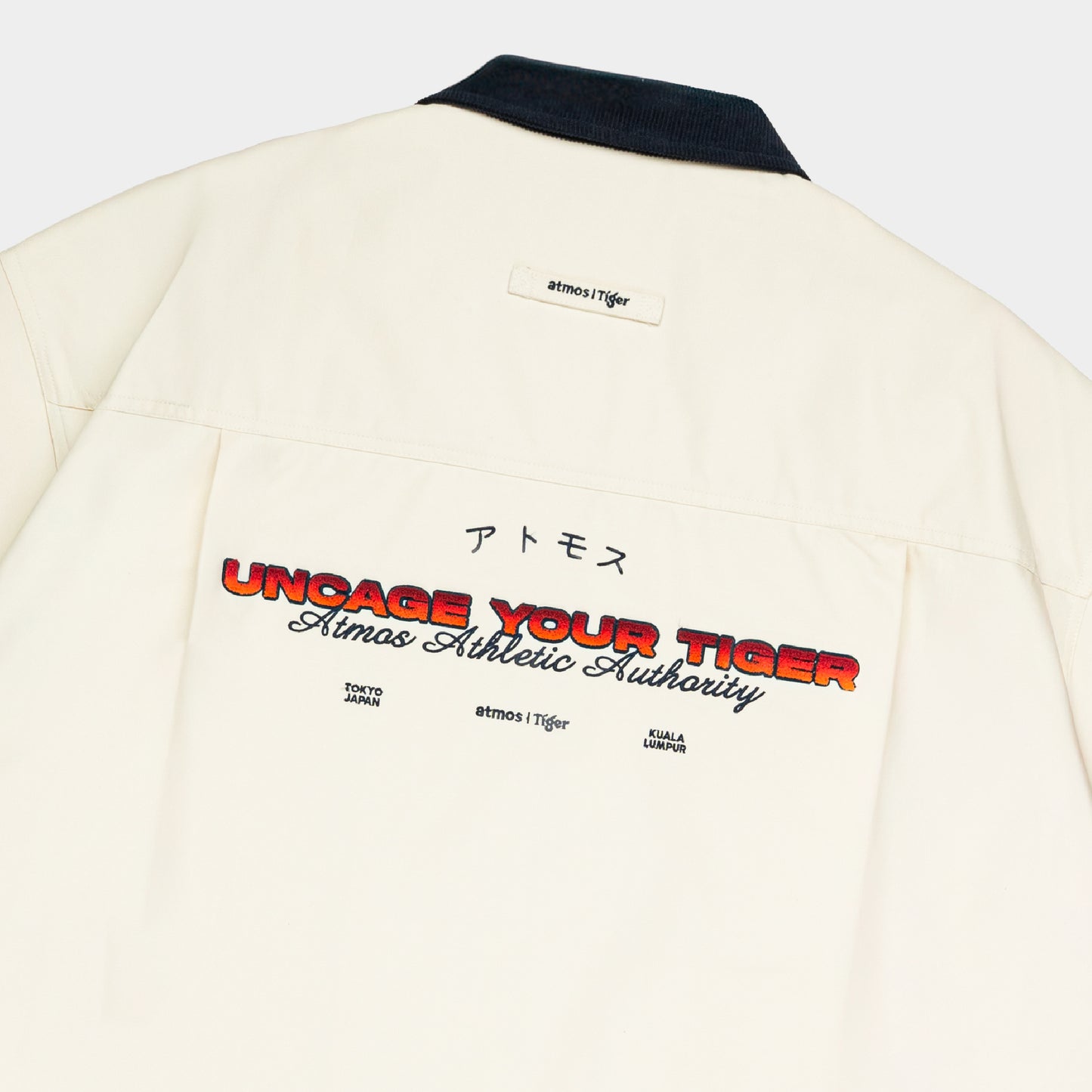 atmos x Tiger Graphic Cotton Boxy Work Shirt