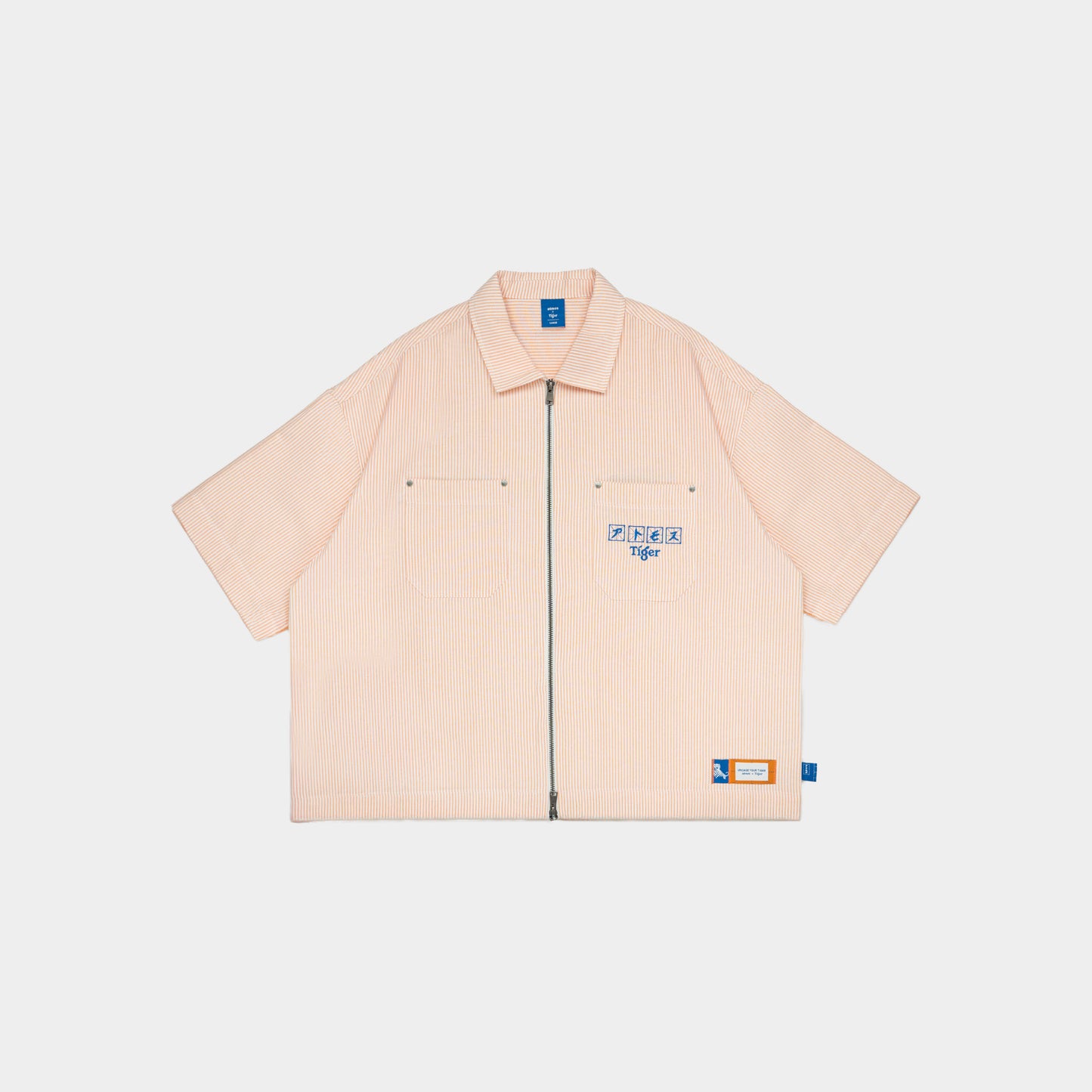 atmos x Tiger Stripes Graphic Boxy Work Shirt