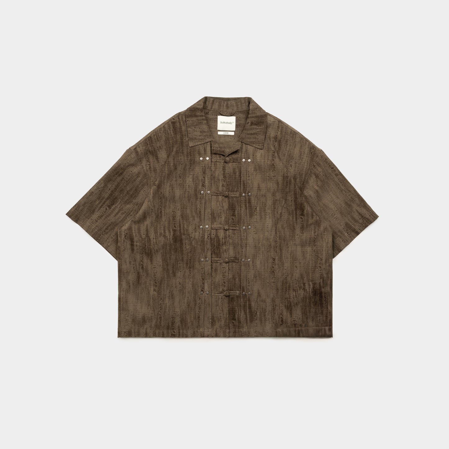 ButNotReally™ Graphic Chinese Button Boxy Shirt