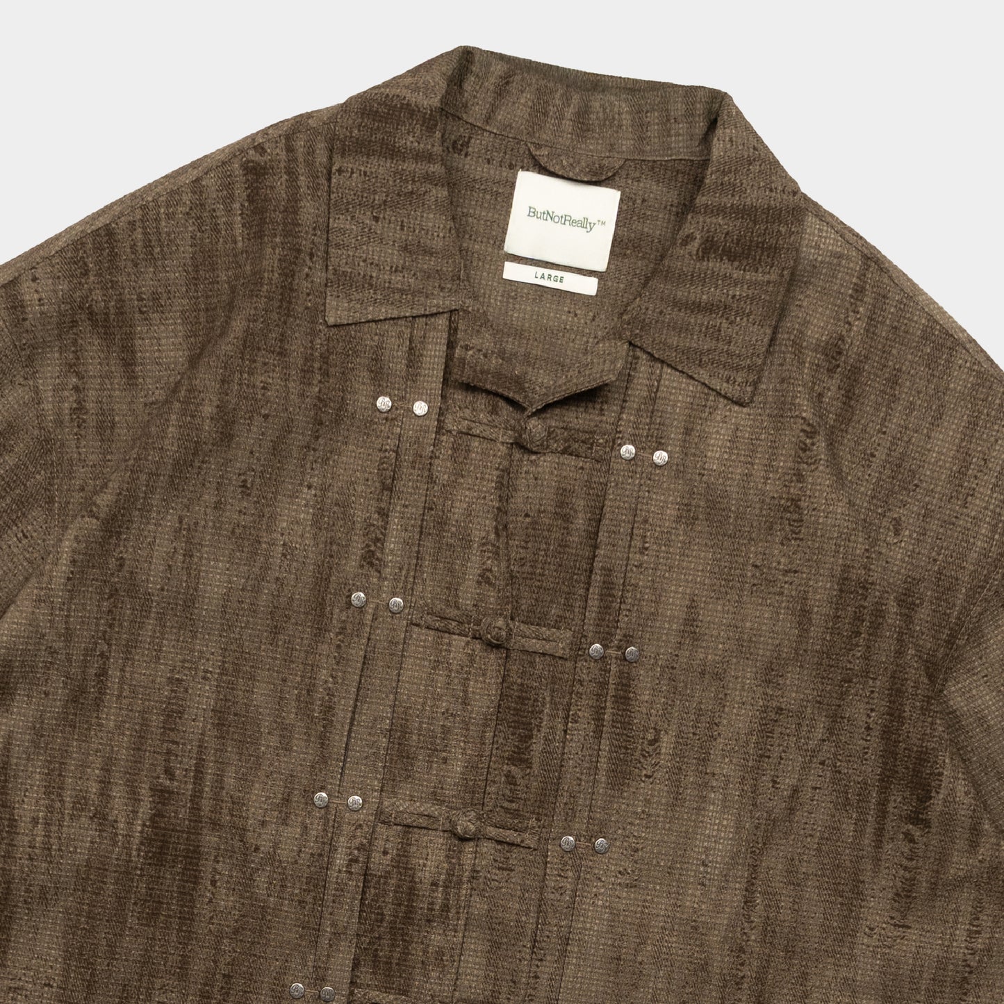 ButNotReally™ Graphic Chinese Button Boxy Shirt