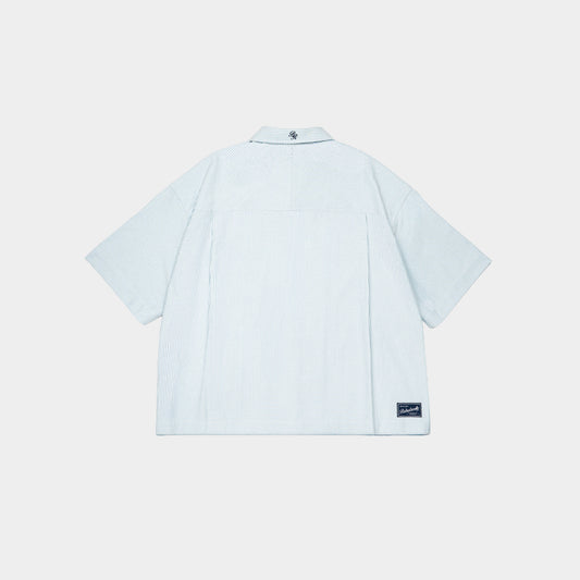 ButNotReally™ Stripes Graphic Cotton Boxy Shirt