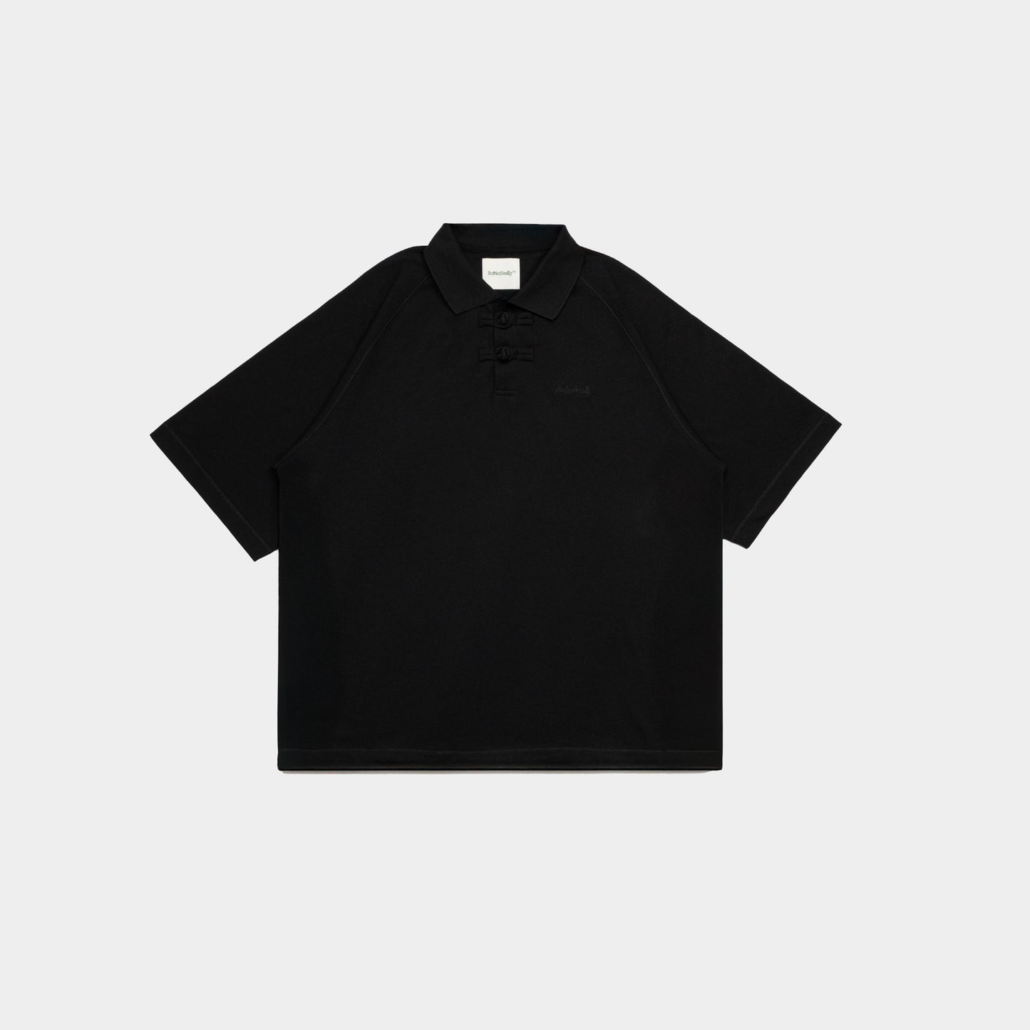 ButNotReally™ Core Cotton Chinese Button Polo Tee