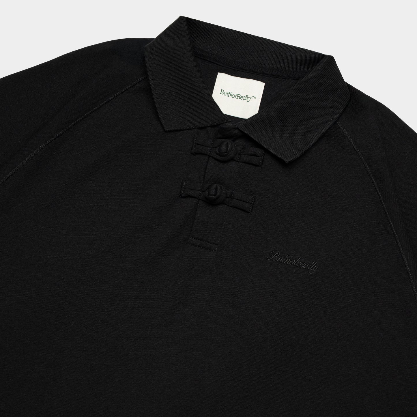 ButNotReally™ Core Cotton Chinese Button Polo Tee