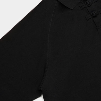 ButNotReally™ Core Cotton Chinese Button Polo Tee