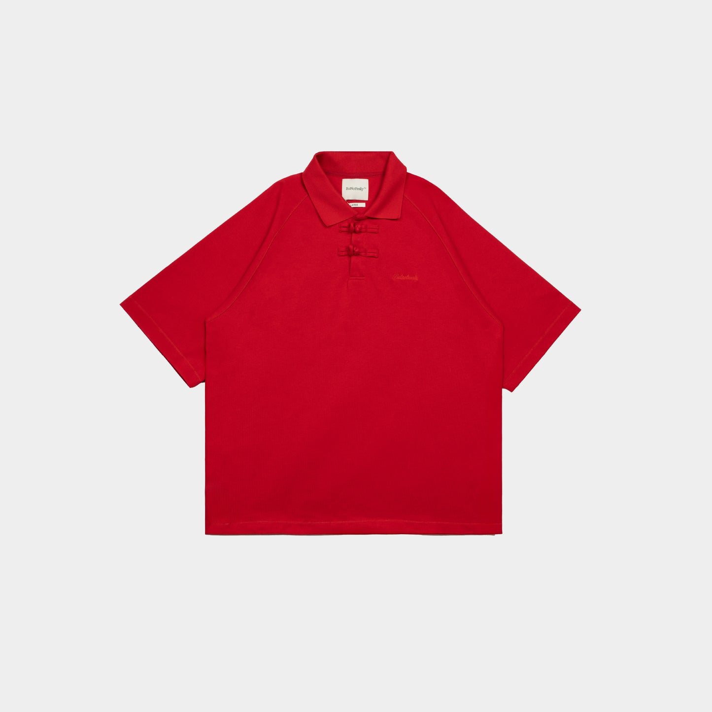 ButNotReally™ Core Cotton Chinese Button Polo Tee