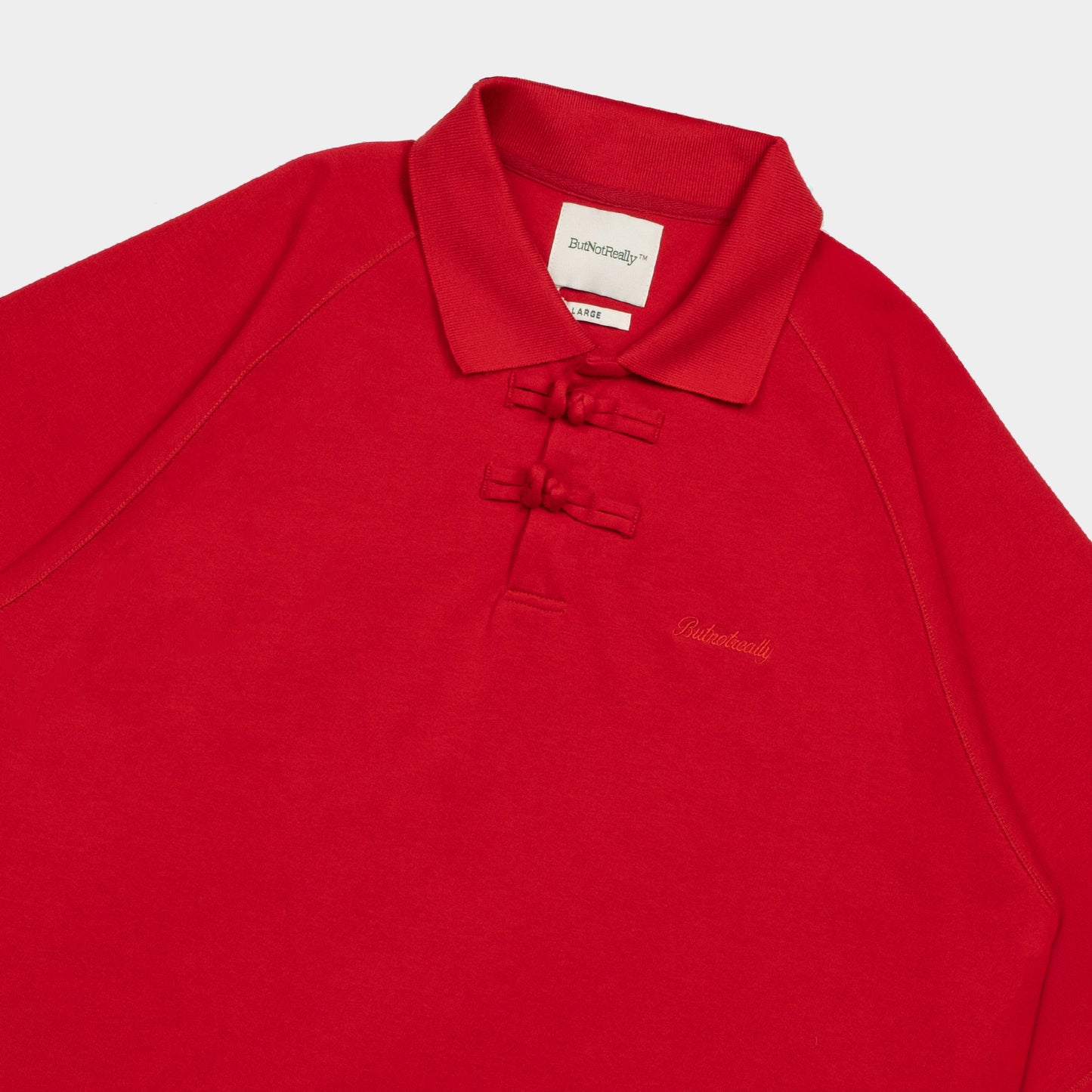 ButNotReally™ Core Cotton Chinese Button Polo Tee