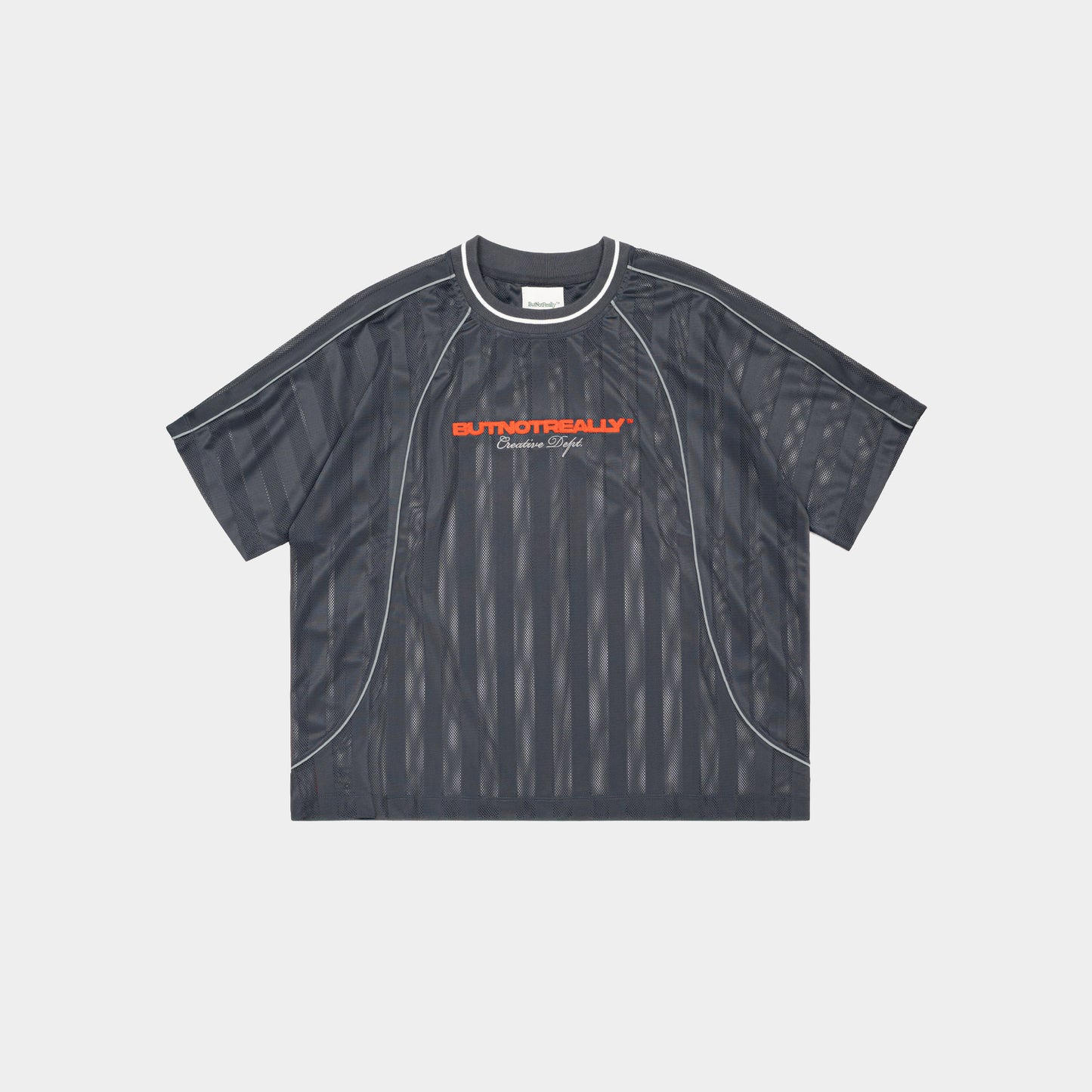 ButNotReally™ Graphic Mesh Oversized Tee