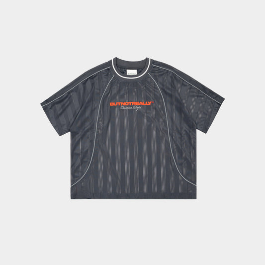 ButNotReally™ Graphic Mesh Oversized Tee