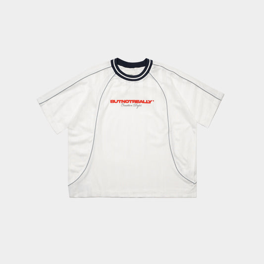 ButNotReally™ Graphic Mesh Oversized Tee