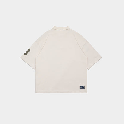 ButNotReally™ Graphic Interlock Oversized Polo Tee