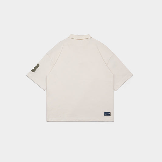 ButNotReally™ Graphic Interlock Oversized Polo Tee