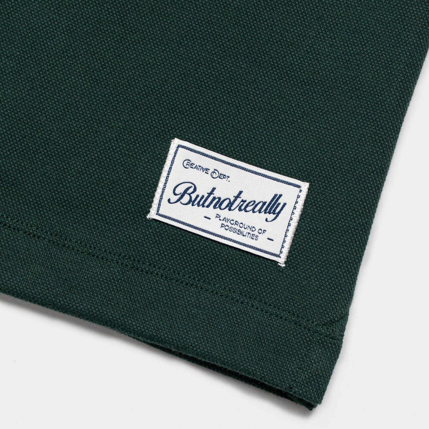 ButNotReally™ Graphic Interlock Oversized Polo Tee