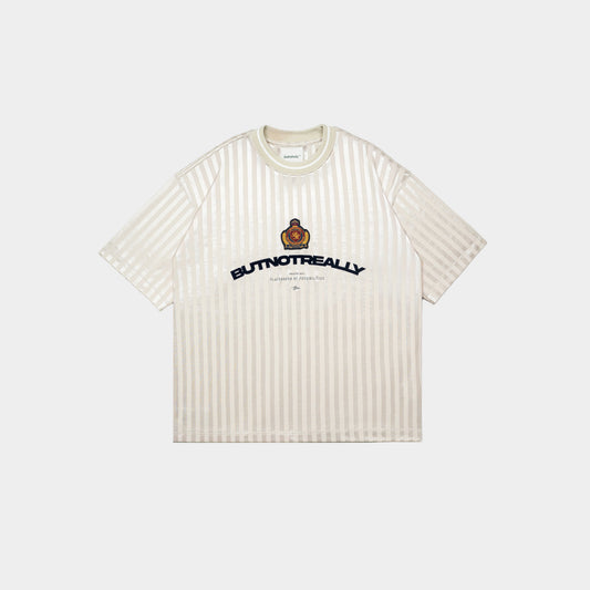 ButNotReally™ Graphic Stripes Oversized Jersey