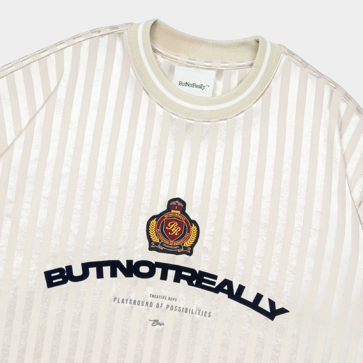 ButNotReally™ Graphic Stripes Oversized Jersey