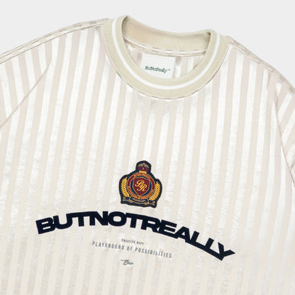 ButNotReally™ Graphic Stripes Oversized Jersey