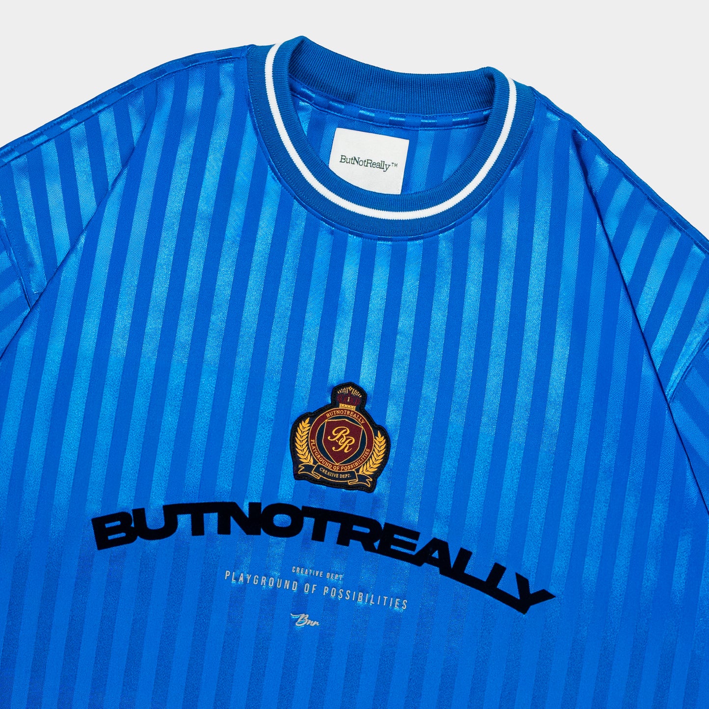 ButNotReally™ Graphic Stripes Oversized Jersey