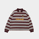 ButNotReally™ Stripes Cotton Long Sleeves Polo Tee