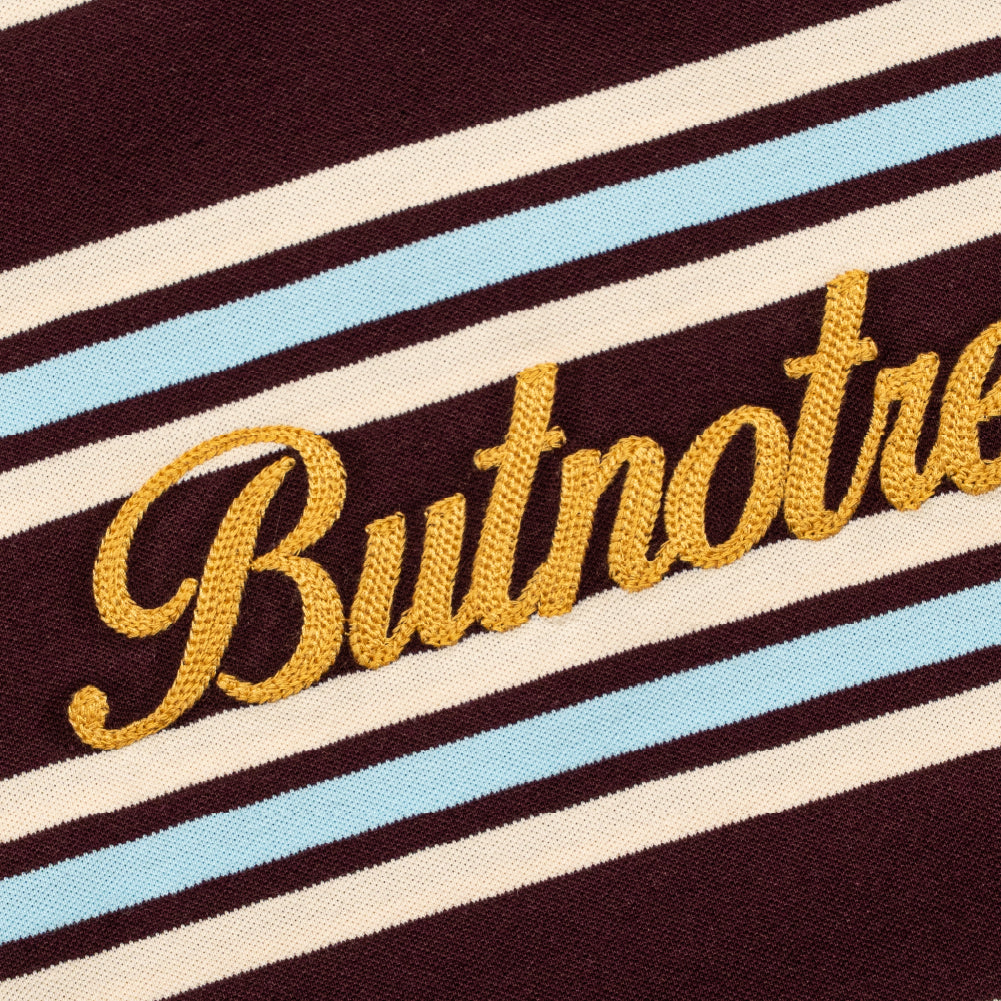 ButNotReally™ Stripes Cotton Long Sleeves Polo Tee