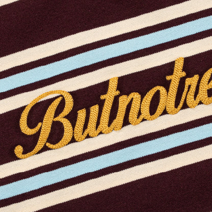 ButNotReally™ Stripes Cotton Long Sleeves Polo Tee