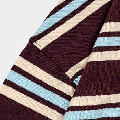 ButNotReally™ Stripes Cotton Long Sleeves Polo Tee