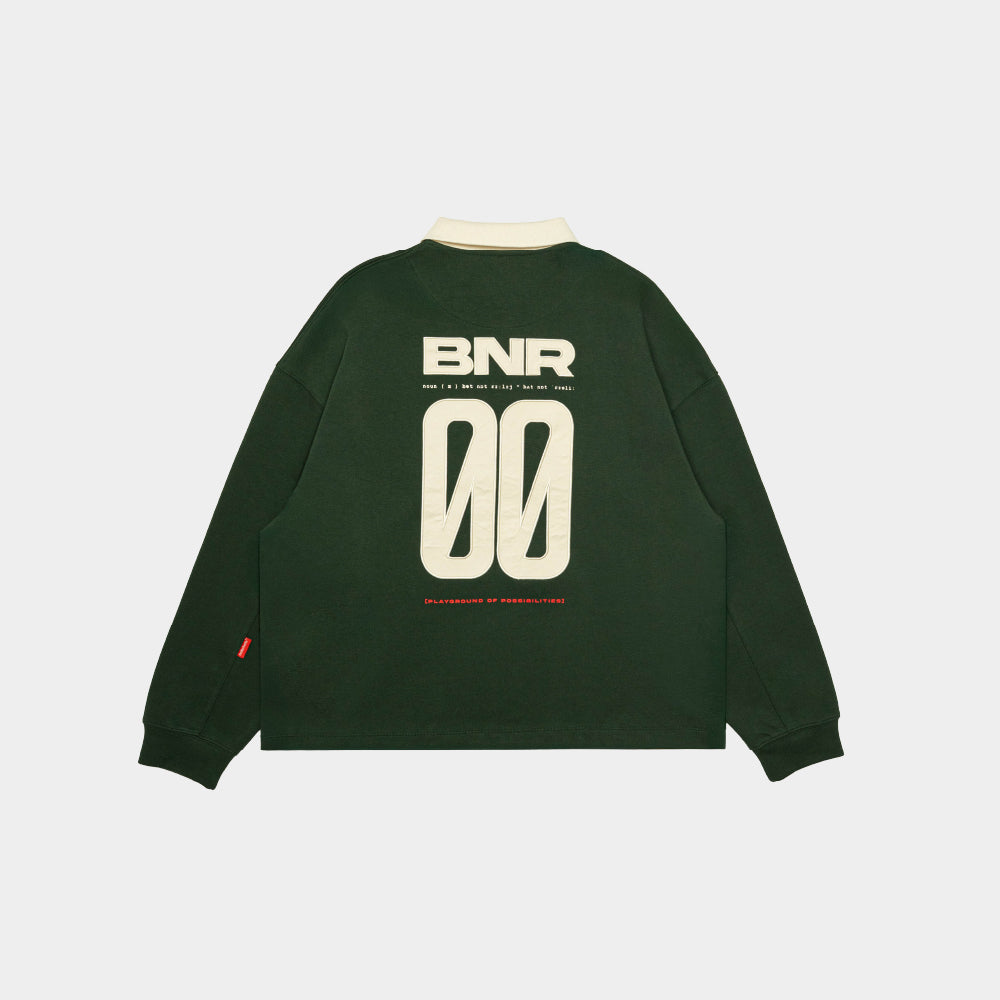 ButNotReally™ Graphic Interlock Long Sleeves Polo Tee