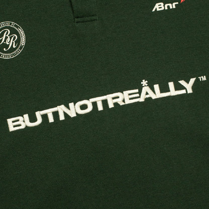 ButNotReally™ Graphic Interlock Long Sleeves Polo Tee