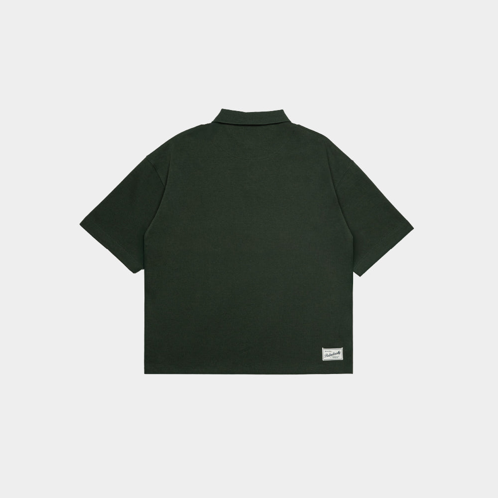 ButNotReally™ Graphic Interlock Oversized Polo Tee