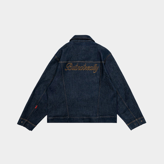 ButNotReally™ Graphic Denim Cropped Jacket