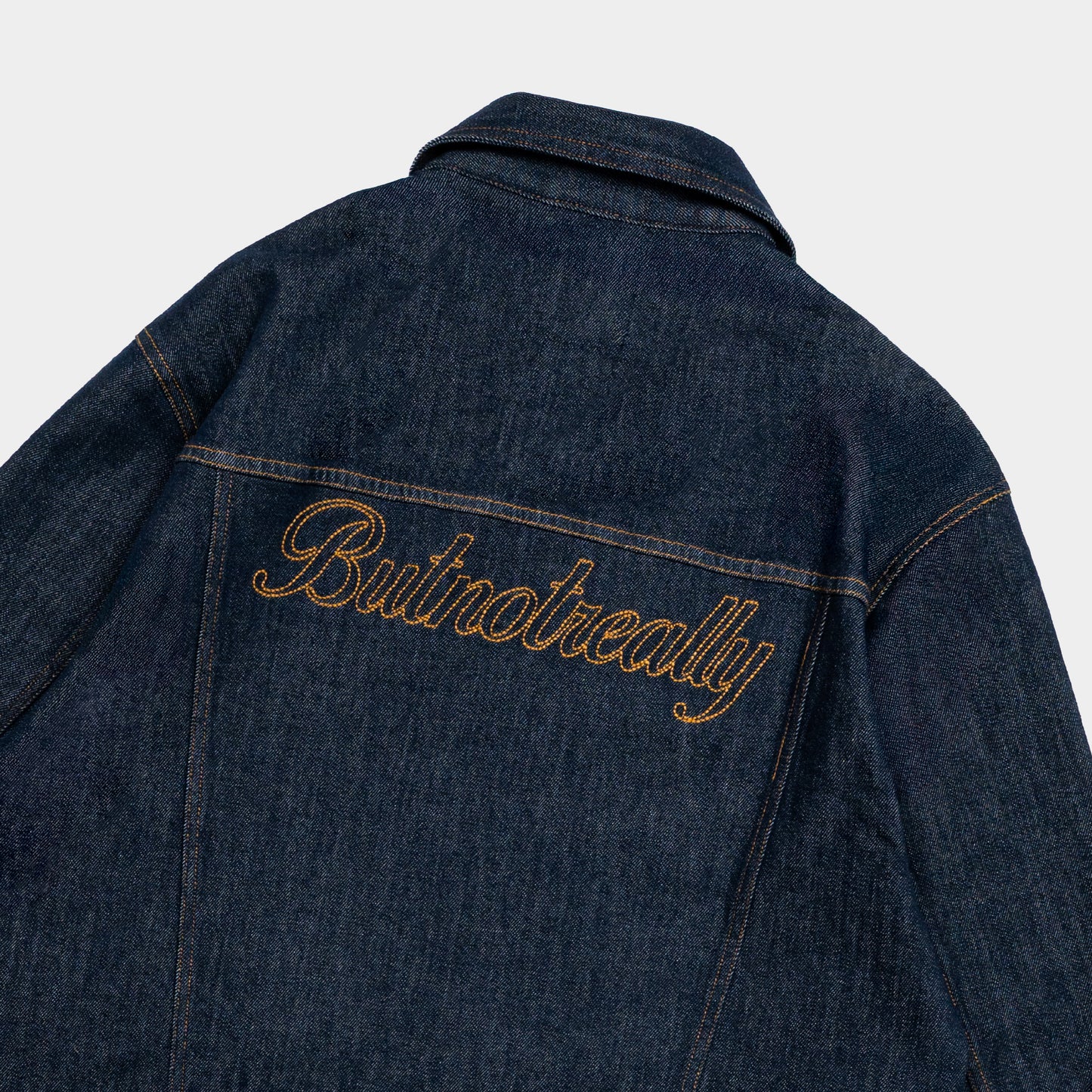 ButNotReally™ Graphic Denim Cropped Jacket