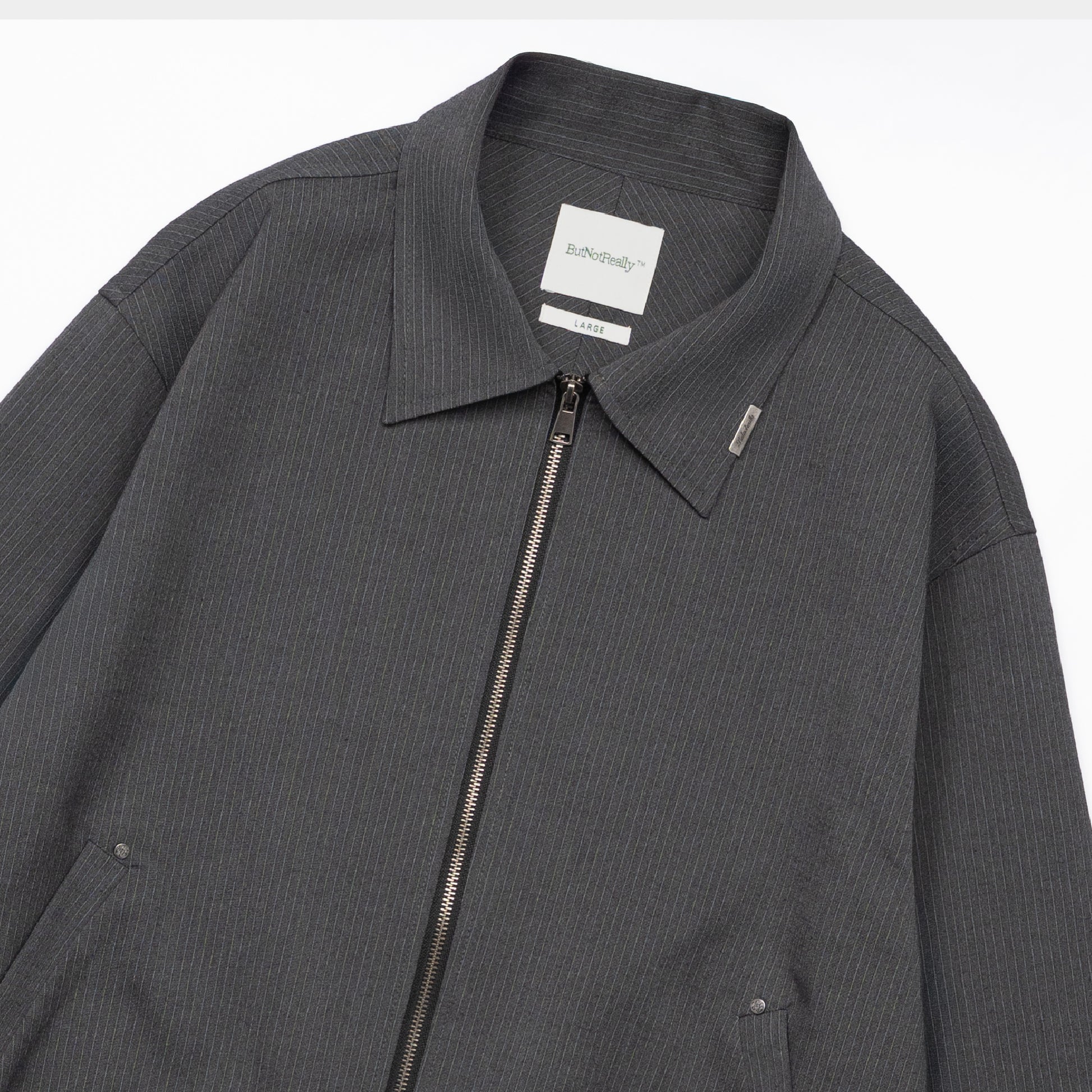 ButNotReally™ Graphic Pinstripe Jacket