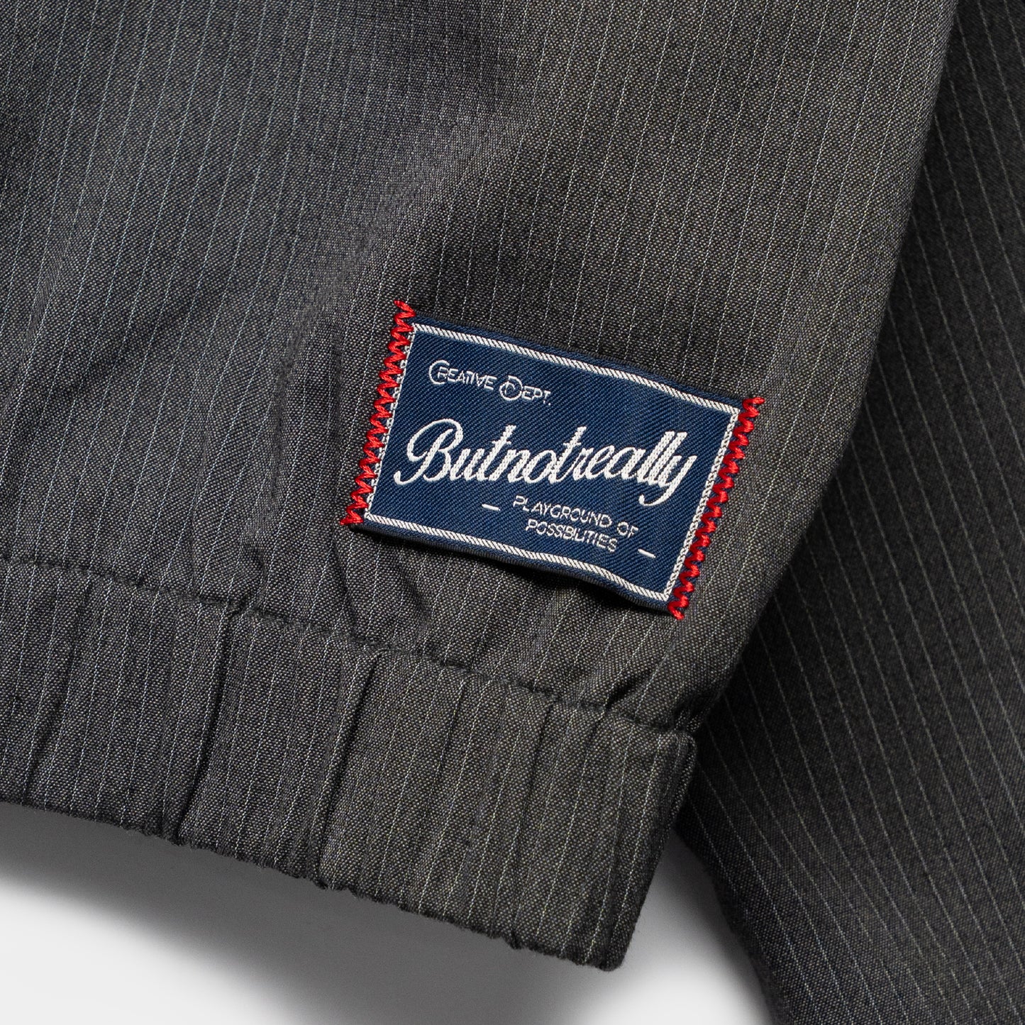 ButNotReally™ Graphic Pinstripe Jacket